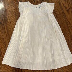 White Pleated Dress